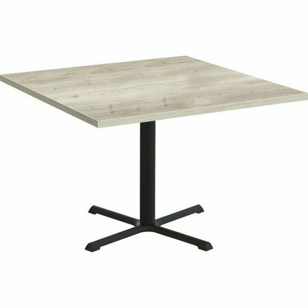 SPECIAL-T Table, Square, 42inx42inLx29in, Black Base/Aged Driftwood Top SCTSTAR24242BAD